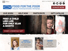 Tablet Screenshot of foodforthepoor.org